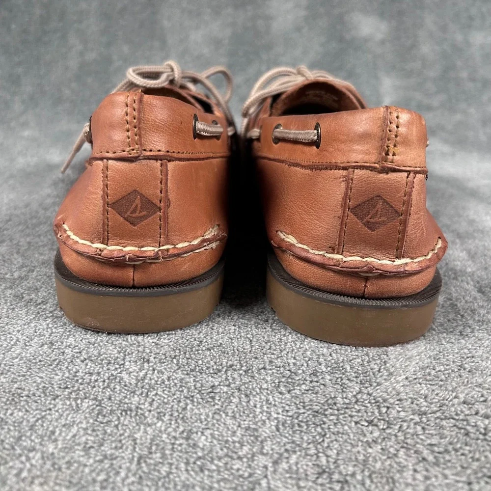 Sperry Top Sider Boat Shoes Mens 11M Brown Leather Classic  Lace Up - Picture 6 of 11